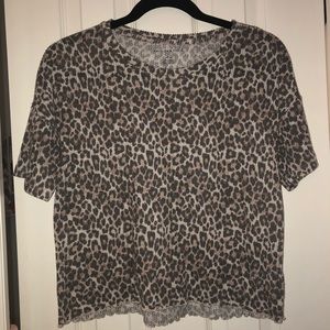 American Eagle cheetah print top